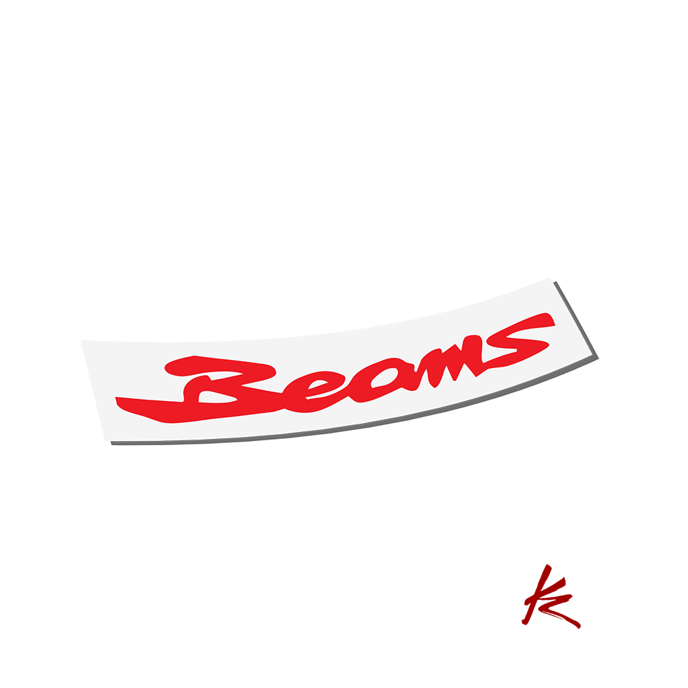 BEAMS logo samolepka